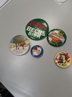 Vintage 80s  Alcohol Themed Button Pin Lot Becks Baileys 