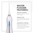 Portable Rechargeable Dental Oral Irrigator By Poseidon W  Charging Cradle White