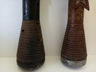2 Textile Antique Primitive Wooden Thread Yarn Spool Bobbin Farmhouse Decor