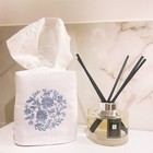 Square Tissue Box Cover  Linen cotton Fabric Tissue Holder  Decorative Cloth    