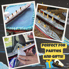 2pack Split In Half Titanic   Rms Carpathia Model Ship 1 Ft Titanic Toys