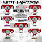 1957 Chevy Bel Air Analog Gauges White Faceplate White Led Display Wl1102w
