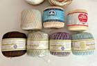 Crochet Thread Lot 13 Rolls  Cotton  Acrylic  Bernat Handicrafter  Aunt Lydia   s