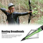12pcs Hunting Broadheads 100 Grain 3 Blade Broad Arrow Heads Arrows Screw Tips