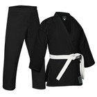Martial Arts Black Karate Gi Lightweight Uniform Kids Adults   Free Belt