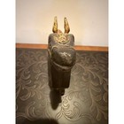 Vintage Mid 20th Century Brass  Copper  Hand Carved Wooden Camel Indian Crafted
