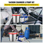 Vevor 3 Gallon Degassing Vacuum Chamber Kit With 3 Cfm Vacuum Pump Single Stage