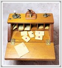 Vtg Toncoss Sturbridge Artist Miniature Desk 1 12 Dollhouse Cathy Hansen Style
