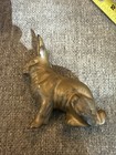 Antique Cast Iron Bronze Finish Rabbit Still Bank     A c  Williams Style 4    14oz