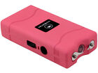 Vipertek Stun Gun Mini Pink Vts-880 335 Bv Rechargeable Led Flashlight