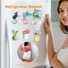 10 Pcs Mini Vase Magnets For Fridge   cute Small Ceramic Vase Refrigerator Magne