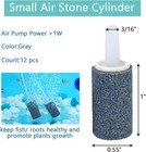 Aquaneat Aquarium Air Stones 1 Inch 12 Pack  Bubble Stone  Aerator Bubble