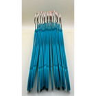 20 Teal Flocked Felt Non-slip Velvet Clothes Hangers Standard Size Ultra Slim