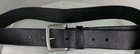 American Eagle Dark Brown Leather Belt Silver Buckle Men s Size 30  Y2k