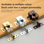 4pack Vintage Bronze Double Roller Catch Cupboard Cabinet Door Closet Latch