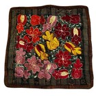 Vintage Handmade Embroidered Floral Pillow Covers 18x18    Mexican Boho Lot Of 2
