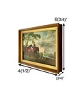 Print Horses In Landscape Vintage Miniature Art Equestrian Decor