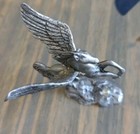 Pewter  winged Pegasus  2 75  Tall Signed Marked Bottom 84