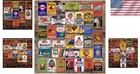 Huge 35pc Vintage Tin Signs 8x12  Retro Gas Oil Metal Wall Art Garage Bar