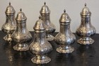 Six Reed   Barton Francis 1st Sterling  Silver Salt   Pepper Shakers