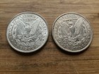 Us Morgan Silver Dollars 2 Coins Circulated Details Pre 1904 Lot S7