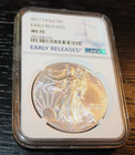 Ngc 2017-p-american Silver Eagle Early Releases-ms70