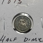 Old Us Coins Silver 1845  Highgrade Half Dime