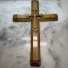 Wooden Wall Cross Christian Religious Decor Rustic Wood Crucifix 18   