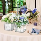 6 Pieces 6    X 6    Acrylic Square Vase For Centerpieces Clear Plastic