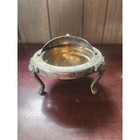 Vintage Fb Rogers 1883 Roll Top Butter Dish Silverplate Dome Lion Head Feet 273