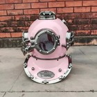 Vintage Boston Scuba Us Navy Mark V Deep Sea Divers Diving Helmet Antique Brass