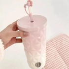 Starbucks China 2025 Spring Sakura Topper Gradual Pink 20oz Ss Straw Cup Tumbler