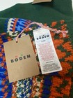 Mini Boden Kids Fair Isle Knit Beanie   Scarf Set Cotton Wool Blend Green 9-12y