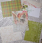 Christmas Card Making Kit  holiday Magic  Paper   Embellishments Makes 5 Cards