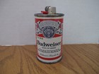 Vintage 1970 s Mini Budweiser Metal Beer Can Bic Lighter Holder  3  Tall