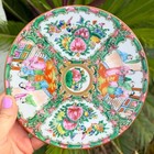 Set Of 8 Vintage Chinese Rose Medallion Famille Rose Porcelain Plates 7 5 