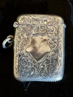 Antique Edwardian English Sterling Silver Vesta Case Match Safe Birmingham 1907