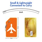 8pack Luggage Tags For Suitcases With Name Id Card    Quickly Spot Luggage Iden   
