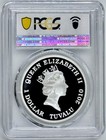 2010 Tuvalu Silver  1 Viking Great Warriors Colorized Pcgs Pr 70 Dcam 5k Mintage