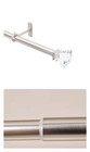 Allen   Roth Drapery Rod With Glass Finials  Brushed Nickel 36in-72 For Curtain