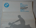 Bmw Motorcycle R27 R50 R60 R69 1960s Original German Promotional Foldout