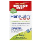 Hemcalm   On The Go  Hemorrhoid Relief  2 Portable Tubes  Approx  80 Pellets Each