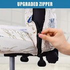 Printed Office Chair Cover Stretch Computer Rotate Seat Slipcover For Desk Chair
