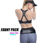 Waterproof Sport Runner Waist Bum Bag Running Jogging Belt Pouch Zip Fanny Pack