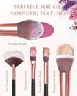 Makeup Brushes With Case  20pcs Travel Makeup Brush Set  Foundation Concealer   