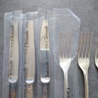 Christofle Malmaison 9pcs Silverplate Dessert Knife Fork Spoon Excellent