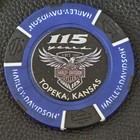 115th Anniversary Historic Hd   Kansas  blue  Harley Davidson Poker Chip