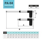 24v Electric Linear Actuator  4 -40  Stroke  100-400 Lbs  Force  - Pa-04 Model