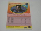 N y giants 2x Super Bowl Champion Leonard Marshall Autographed Card Coa Free S h