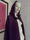 Vintage Hooded Cape-purple Corduroy-theatre-renaissance Fair-costume-larp Cloak